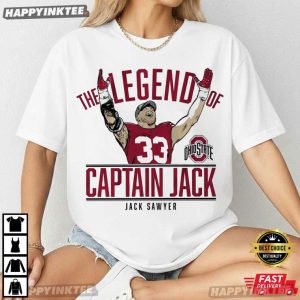 Captain Jack Sawyer The Legend Of Ohio State Football T Shirt (2)