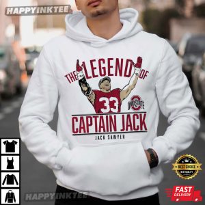 Captain Jack Sawyer The Legend Of Ohio State Football T Shirt (3)