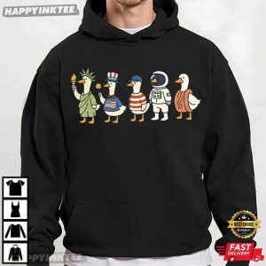 Silly Goose 4th of July Funny Patriotic Goose T Shirt (4)