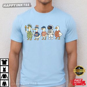 Silly Goose 4th of July Funny Patriotic Goose T Shirt (1)