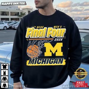 Michigan Wolverines NCAA Final Four 2026 Basketball T Shirt (1)