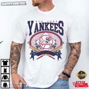New York Yankees Vintage NY Baseball Fan Gift T Shirt (4)