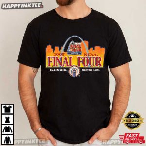 NCAA Final Tour Illinois Fighting Illini Basketball T Shirt (4)