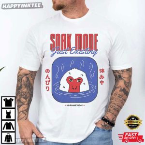 Soak Mode Just Existing Snow Monkey Japanese Hot Spring T Shirt (4)