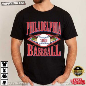 Philadelphia Baseball 1883 Stadium Vintage T Shirt (4)