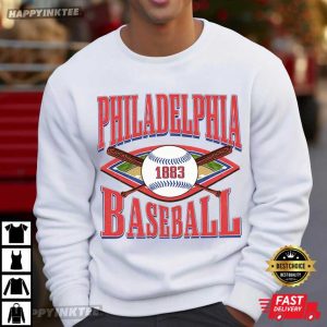 Philadelphia Baseball 1883 Stadium Vintage T Shirt (1)