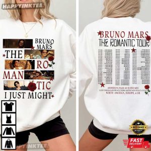 Bruno Mars 2026 The Romantic Tour Pop Music Fan Gift T Shirt (1)