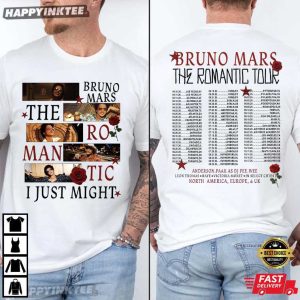 Bruno Mars 2026 The Romantic Tour Pop Music Fan Gift T Shirt (2)