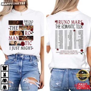 Bruno Mars 2026 The Romantic Tour Pop Music Fan Gift T Shirt (3)
