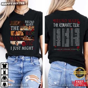 Bruno Mars 2026 The Romantic Tour Pop Music Fan Gift T Shirt (4)