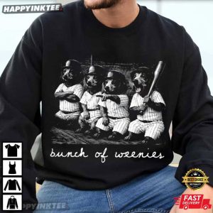 Bunch of Weenies Vintage Dachshund Baseball Dog T Shirt (2)