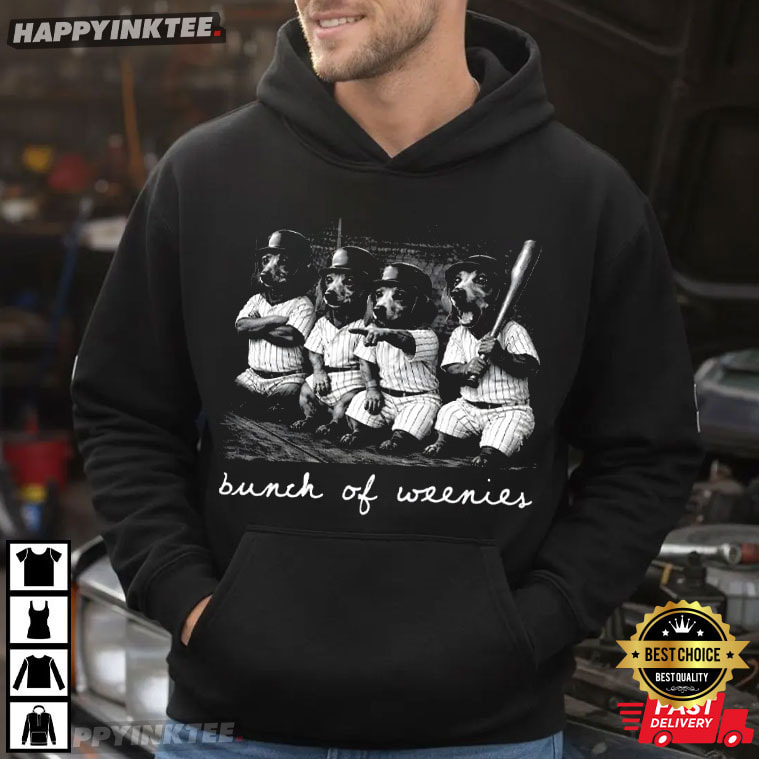 Bunch of Weenies Vintage Dachshund Baseball Dog T-Shirt Bunch of Weenies Vintage Dachshund Baseball Dog T-Shirt