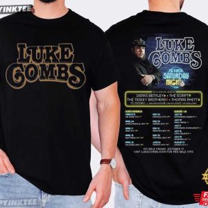Luke Combs My Kinda Saturday Night Tour 2026 Country Music T Shirt (3)