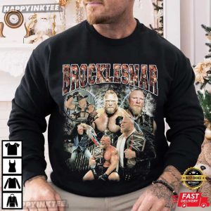 Brock Lesnar Wrestling Champion WWE Bootleg Graphic T Shirt (1)