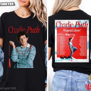 Charlie Puth Whatever’s Clever World Tour 2026 Music T Shirt (4)