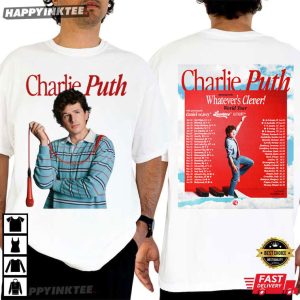 Charlie Puth Whatever’s Clever World Tour 2026 Music T Shirt (1)