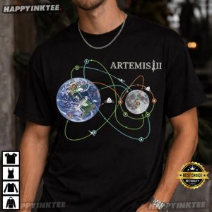 Artemis II 2026 Future Moon Mission Space Exploration T-Shirt