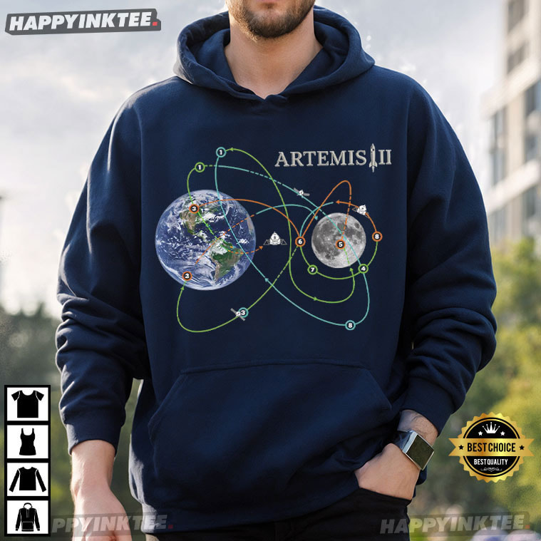Artemis II 2026 Future Moon Mission Space Exploration T-Shirt Artemis II 2026 Future Moon Mission Space Exploration T-Shirt