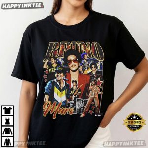 Bruno Mars The Romantic Tour Vintage Rap 90s Music T Shirt (2)