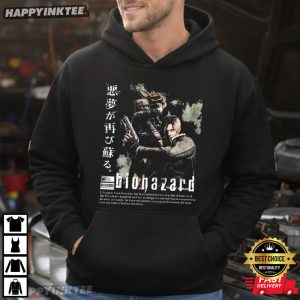 Resident Evil Biohazard Leon Kennedy Vintage 90s Bootleg T Shirt (4)