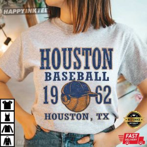 Houston Baseball Vintage Graphic T Shirt (4)