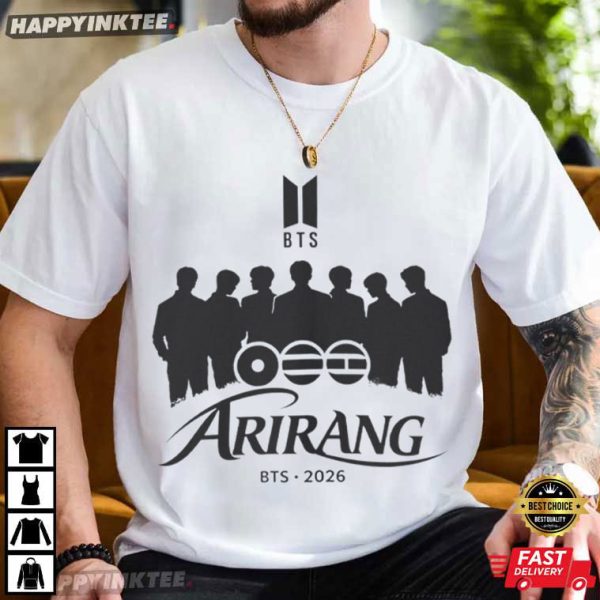 BTS World Tour 2026 Arirang K-pop Music T-Shirt
