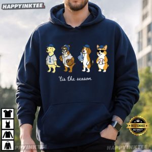 Tis The Season Cute Dog Lover Funny Baseball T Shirt (1)
