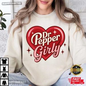 Dr Pepper Girly Heart Soda Lover T Shirt (1)