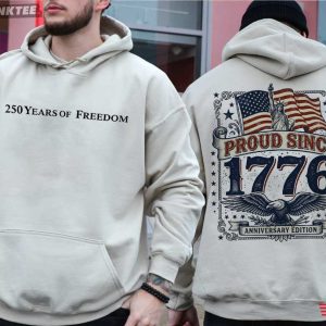 USA 250 Years Of Freedom Proud Since 1776 Independence Day T Shirt (2)