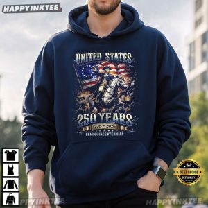 United States 250 Years Semiquincentennial 1776 2026 Patriots T Shirt (4)
