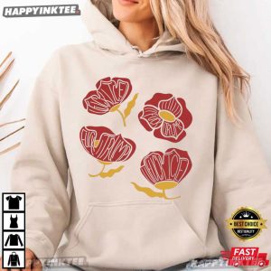 Fuck Trump Slightly Subtle Red Poppy Floral Anti Trump T Shirt (3)