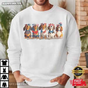 Dachshund Patriotic Funny 4th of July Dog Lover T Shirt (1)