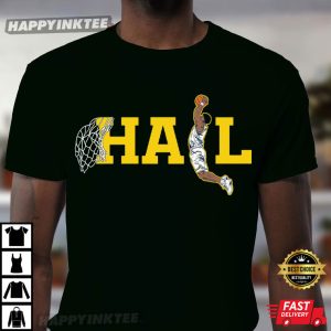 Michigan Wolverines Hail Dunk Basketball T Shirt (2)