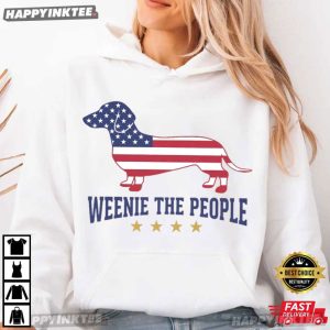 Weenie The People Patriotic Dachshund Dog Lover 4th of July T Shirt (3)