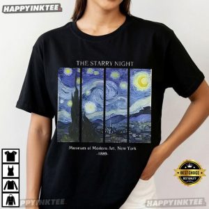 Van Gogh The Starry Night Museum of Modern Art New York T Shirt (4)