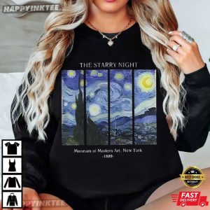 Van Gogh The Starry Night Museum of Modern Art New York T Shirt (1)
