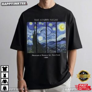 Van Gogh The Starry Night Museum of Modern Art New York T Shirt (2)