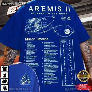 Artemis II Journey To The Moon NASA Space Exploration 2026 T-Shirt