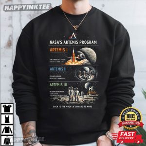 Artemis Program Nasa Moon Mission Space Exploration T Shirt (4)