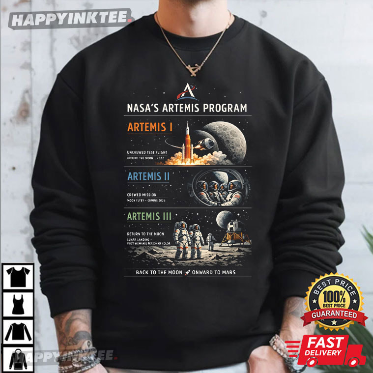 Artemis Program Nasa Moon Mission Space Exploration T-Shirt Artemis Program Nasa Moon Mission Space Exploration T-Shirt