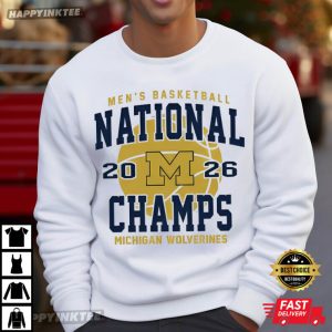 Michigan Wolverines 2026 Basketball National Champs T Shirt (1)