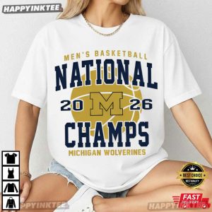 Michigan Wolverines 2026 Basketball National Champs T Shirt (3)