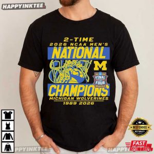 Michigan Wolverines 2026 NCAA Men's National Champions Basketball T Shirt (2)