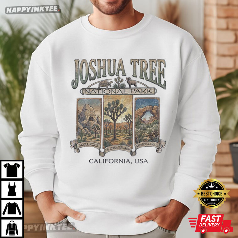 Joshua Tree National Park Vintage California Desert USA T-Shirt Joshua Tree National Park Vintage California Desert USA T-Shirt