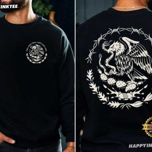 Mexican Eagle Traditional Tattoo Mexico Streetwear T Shirt (4)