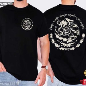 Mexican Eagle Traditional Tattoo Mexico Streetwear T Shirt (2)