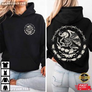 Mexican Eagle Traditional Tattoo Mexico Streetwear T Shirt (3)