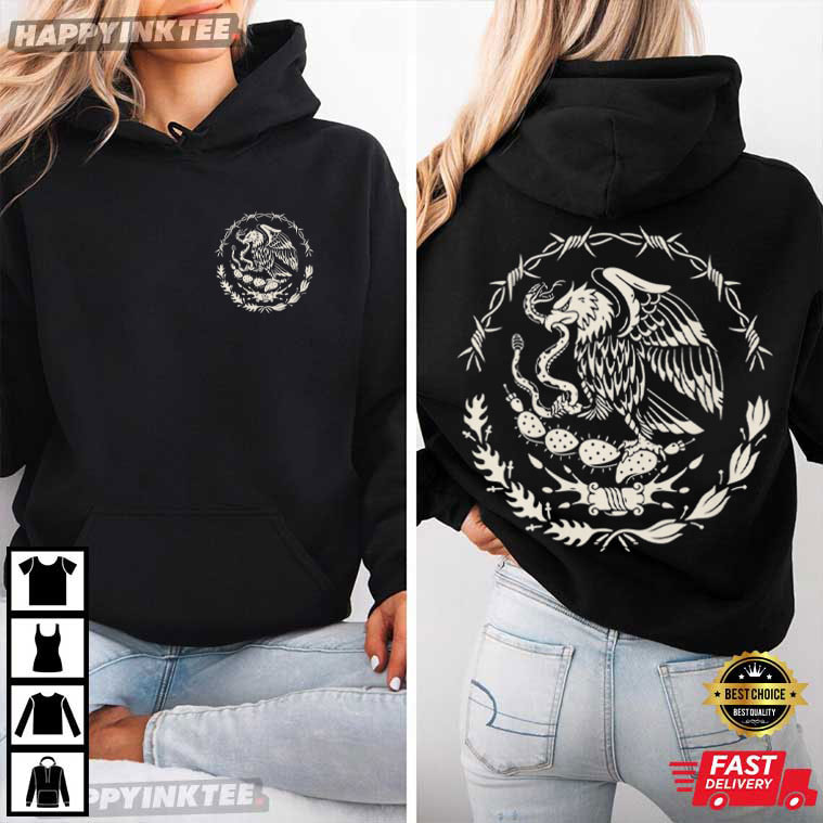 Mexican Eagle Traditional Tattoo Mexico Streetwear T-Shirt Mexican Eagle Traditional Tattoo Mexico Streetwear T-Shirt