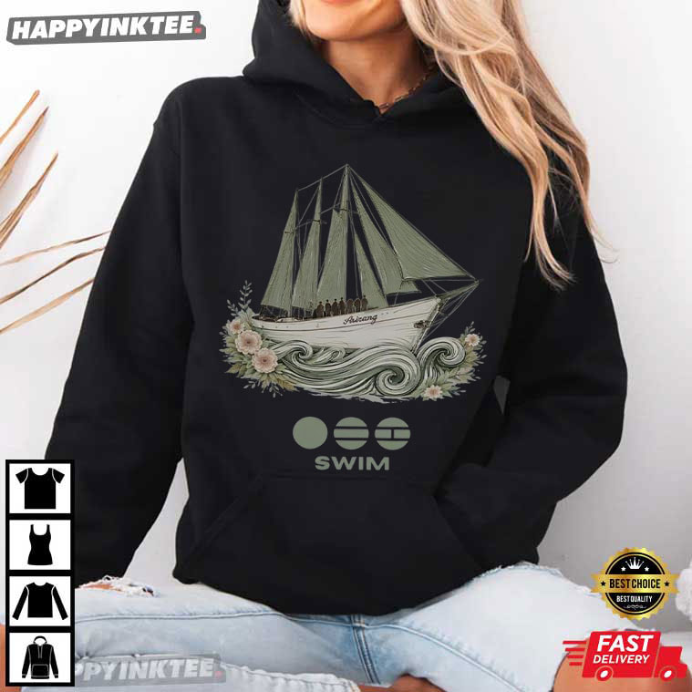 BTS Arirang Swim Floral Sailboat Kpop Gift T-Shirt BTS Arirang Swim Floral Sailboat Kpop Gift T-Shirt