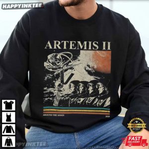 Artemis 2 Around The Moon Vintage T Shirt (4)